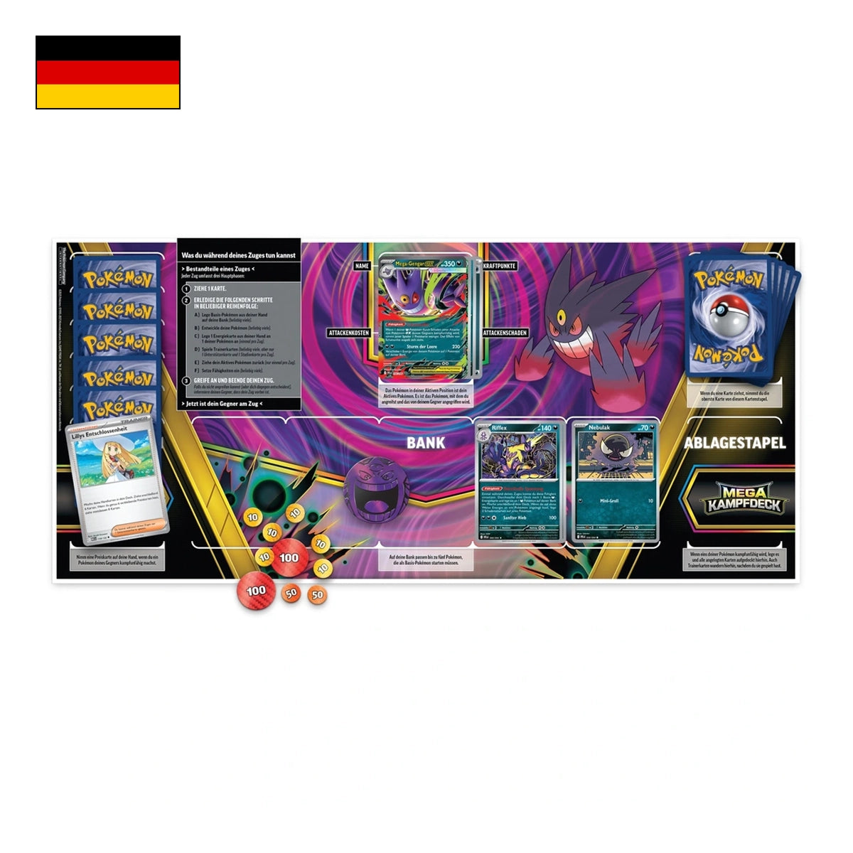 Pokémon: Kampfdeck Mega Gengar ex / Mega Diancie ex - Deutsch
